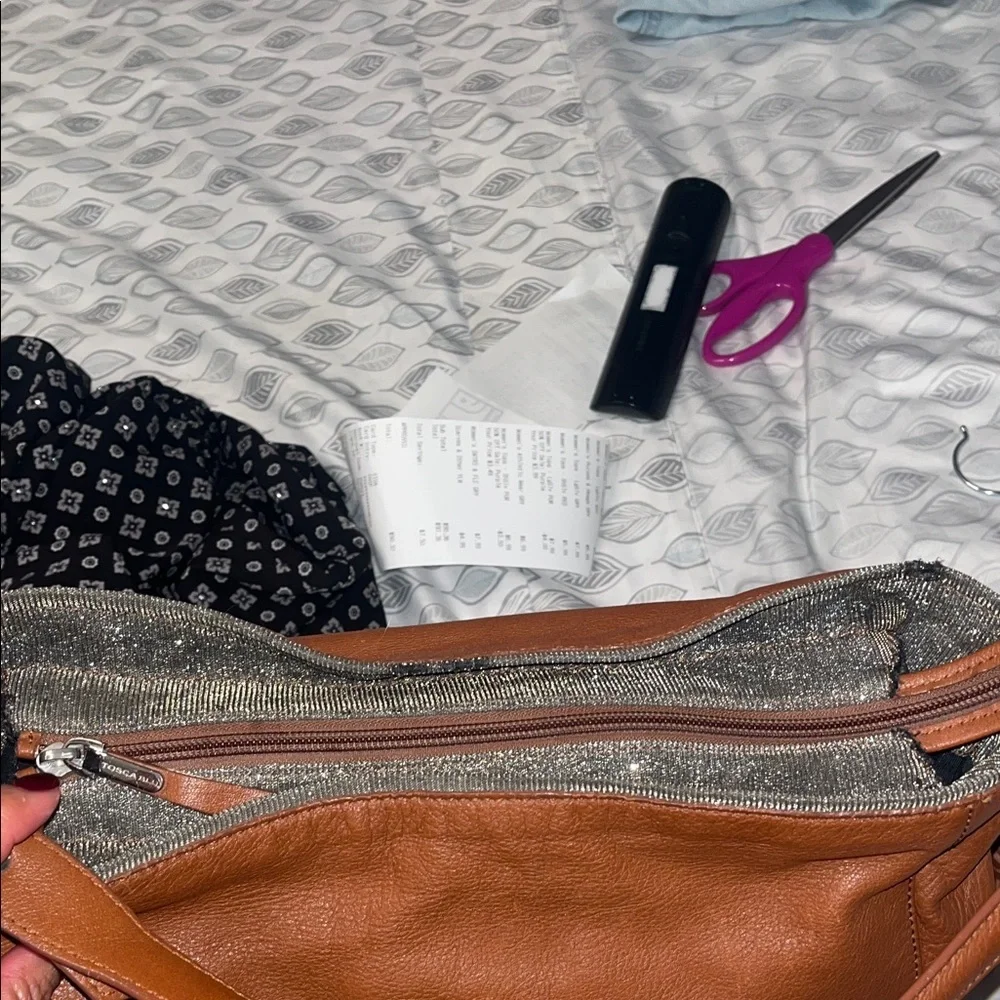 TOSCA BLU Tan Leather Tote